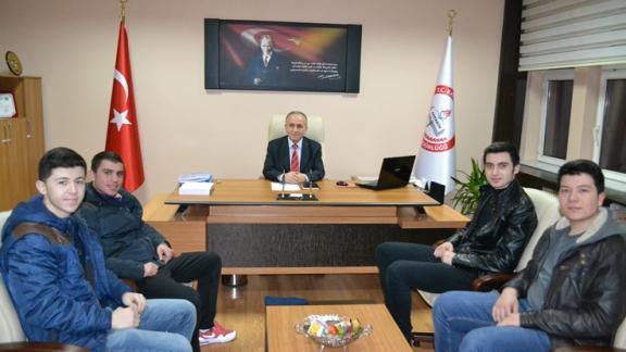 İl Öğrenci Meclis Başkanı Batuhan UĞUR  İl Müdürümüzü ziyaret etti.