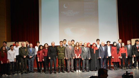İstiklal Marşının Kabul Edildiği Günü ve Mehmet Akif Ersoy´u Anma Günü Programı Gerçekleştirildi
