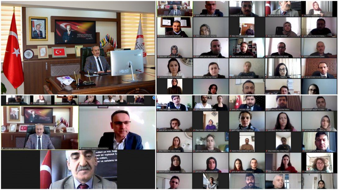 Eflani'de Görev Yapan Öğretmenlerimiz İle Çevrimiçi Toplantı Gerçekleştirildi