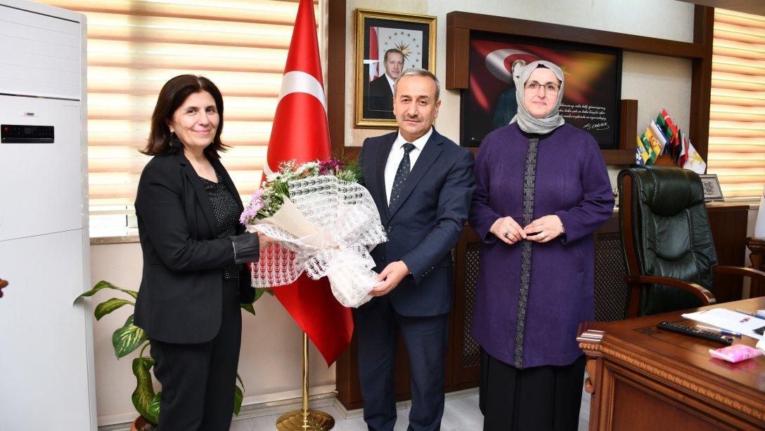 Kadın ve Demokrasi Derneği (KADEM) Genel Sekreteri Zeynep DEMİR İl Millî Eğitim Müdürümüz Nevzat AKBAŞ'ı Ziyaret Etti