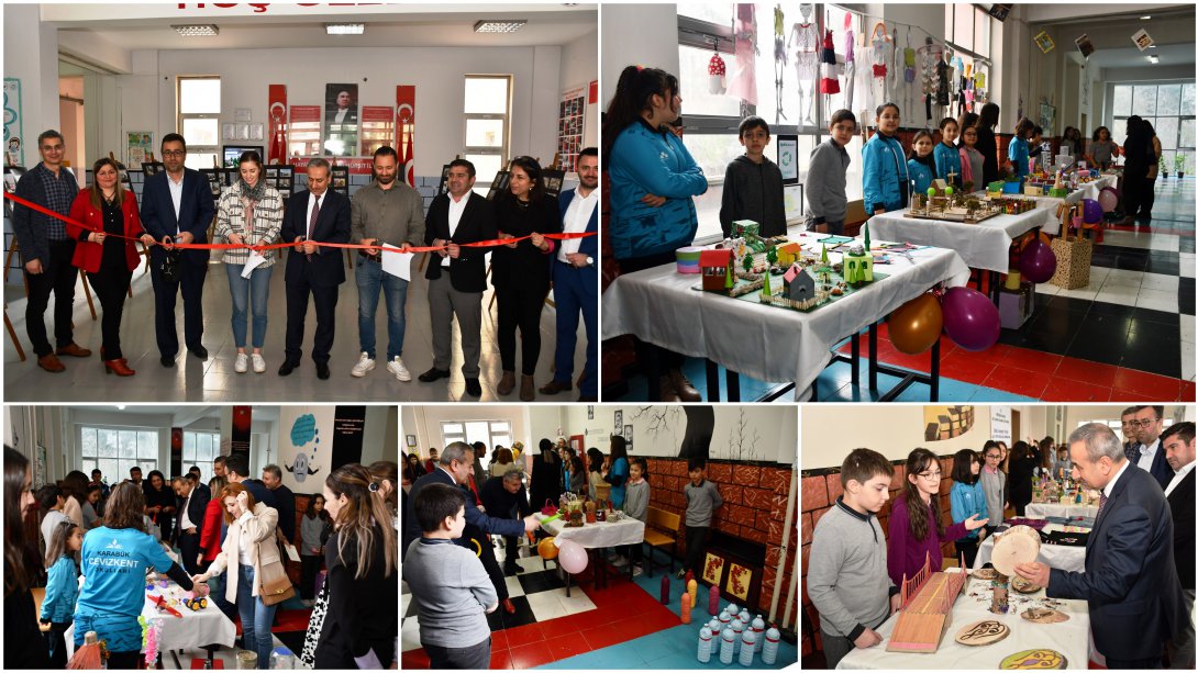 TOKİ Cevizkent Bahaddin Gazi İlkokulunda Erasmus+ Atık Sergisi Düzenlenen Tören ile Açılışı Gerçekleştirildi
