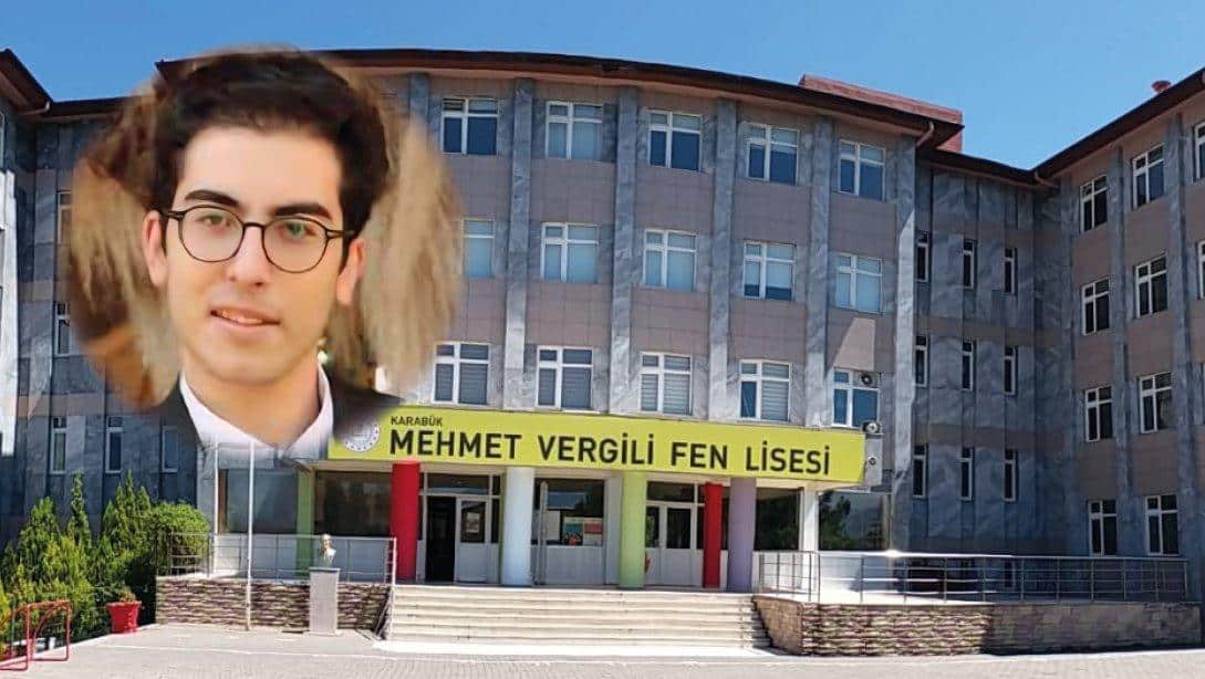 Mehmet Vergili Fen Lisesi Öğrencisi Ali Mert Tunç'tan Türkiye Birinciliği